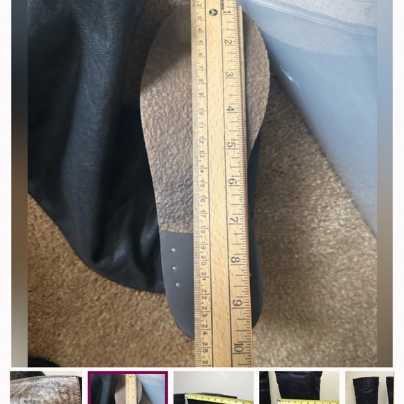 Zigi Girl Meredith Leather Tall Knee High Boots Textured Rubber Soles Buckles 7 - Picture 7 of 10